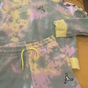 Jordan Kids Pastel Tie-Dye Sweat Set